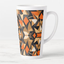 Caneca De Café Latte Design Contemporâneo Triangular
