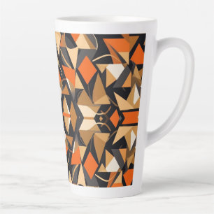 Caneca De Café Latte Design Contemporâneo Triangular
