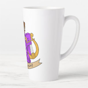 Caneca De Café Latte Design de Bard Dice