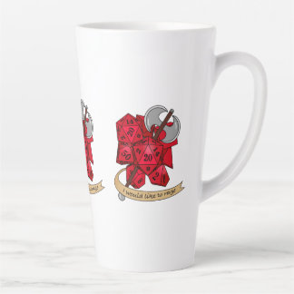 Caneca De Café Latte Design de Dice Barbary