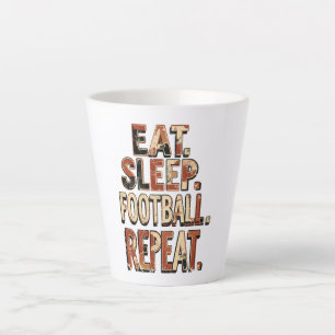 Caneca De Café Latte Design de Fã de Futebol Vintage Gráfico de Futeb