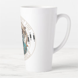 Caneca De Café Latte Design de Fantasia | Ceifador | Motivação