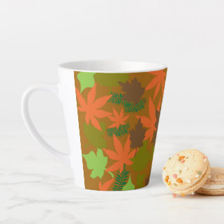 Caneca De Café Latte Design de folha Latte