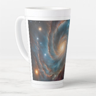 Caneca De Café Latte design de galáxia grande