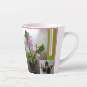 Caneca De Café Latte Design de Hiacintos Rosa - Caneta