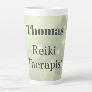 Caneca De Café Latte design de ignição do Terapeuta Personalizado de