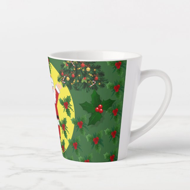 Caneca De Café Latte Design de Mug Natal Festivo para o Natal (Direita)