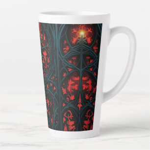 Caneca De Café Latte Design De Vidro Obtido Em Gótica