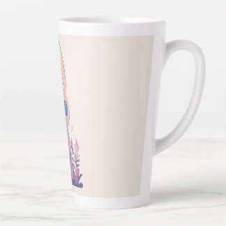 Caneca De Café Latte Design Estético de Criaturas