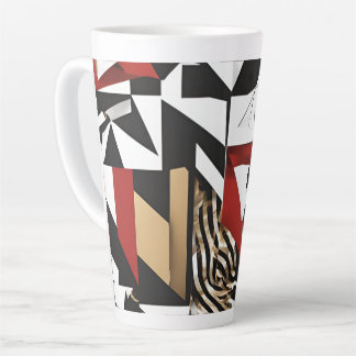 Caneca De Café Latte Design geométrico