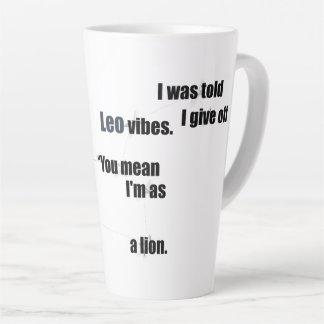 Caneca De Café Latte Design Inspirador de Leo para Uso Diário e Ideia d