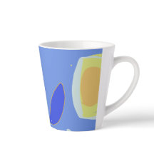 Design Latte Mug, colorido e divertido