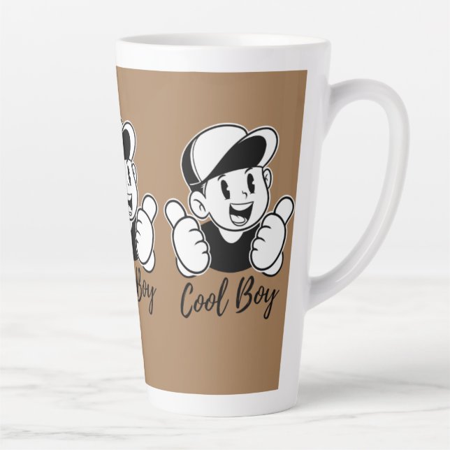 Caneca De Café Latte Designs de Lâmpada Personalizada | Mug de café per (Direita)