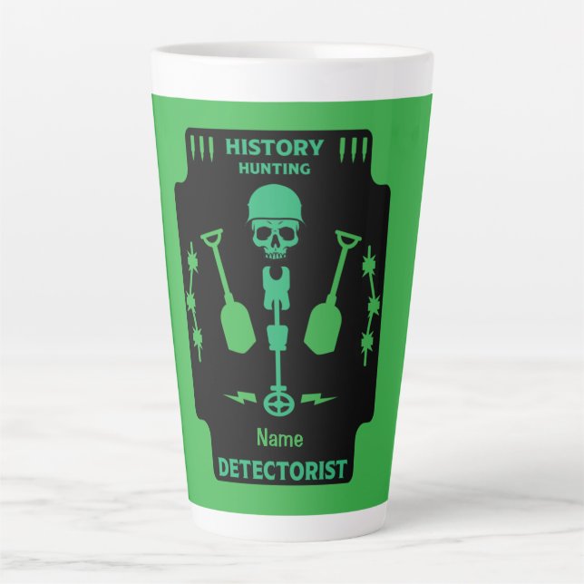 Caneca De Café Latte Detectores de detecção de metais (Frente)