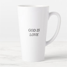 DEUS ADORA Christian Faith Cotação Latte Mug