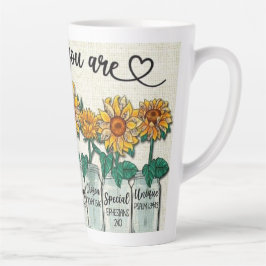 Caneca De Café Latte Deus Diz Que Você É