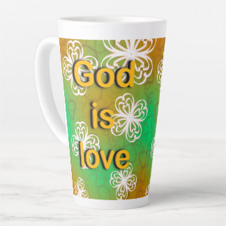 Caneca De Café Latte Deus é amor