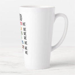 Caneca De Café Latte ** Deus Me Criou** Lâmina