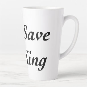 Caneca De Café Latte Deus Salve o Rei