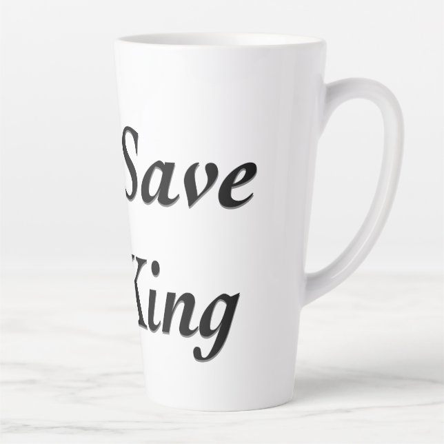 Caneca De Café Latte Deus Salve o Rei (Direita)