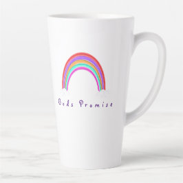 Caneca De Café Latte "Deuses Promise" Rainbow |