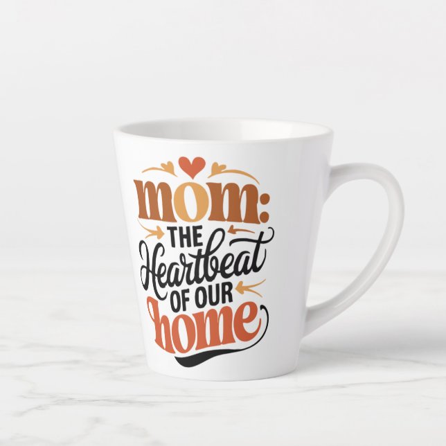 Caneca De Café Latte dever da mamãe (Direita)