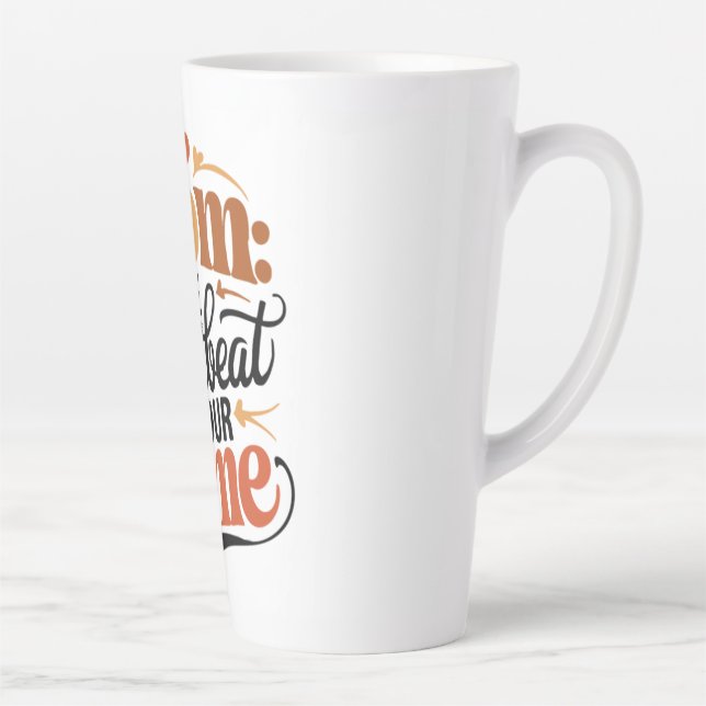 Caneca De Café Latte dever da mamãe (Direita)