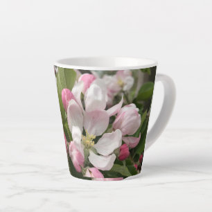 Caneca De Café Latte Dia das Mães do Flor de Maçã Inglês