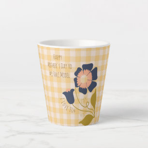 Caneca De Café Latte Dia das Mães,Feliz Dia das Mães ao Meu Modelo de V