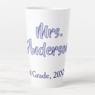 Caneca De Café Latte dia de apreciação dos professores sra anderson rox
