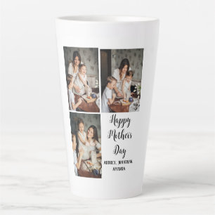 Caneca De Café Latte Dia de as mães personalizado, presente de colagem