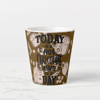 Caneca De Café Latte Dia de Chocolate Quente