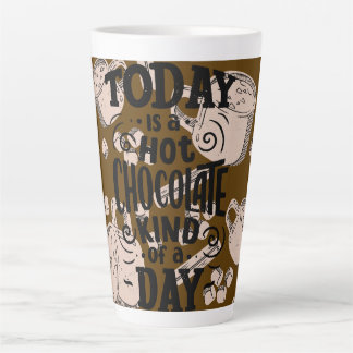 Caneca De Café Latte Dia de Chocolate Quente