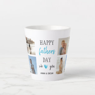 Caneca De Café Latte Dia de os pais Latte Mug   Fotos personalizadas