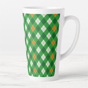 Caneca De Café Latte Dia de São Patrício argila de cores irlandesas