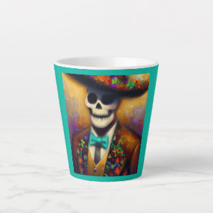 Caneca De Café Latte Dia do Homem Morto 4