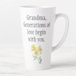 Caneca De Café Latte Dia dos Avós