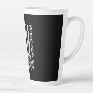 Caneca De Café Latte dia dos Pais  | Pai de caminhoneiros — Bandeira Am