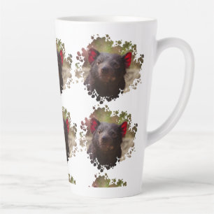 Caneca De Café Latte Diabo da Tasmânia