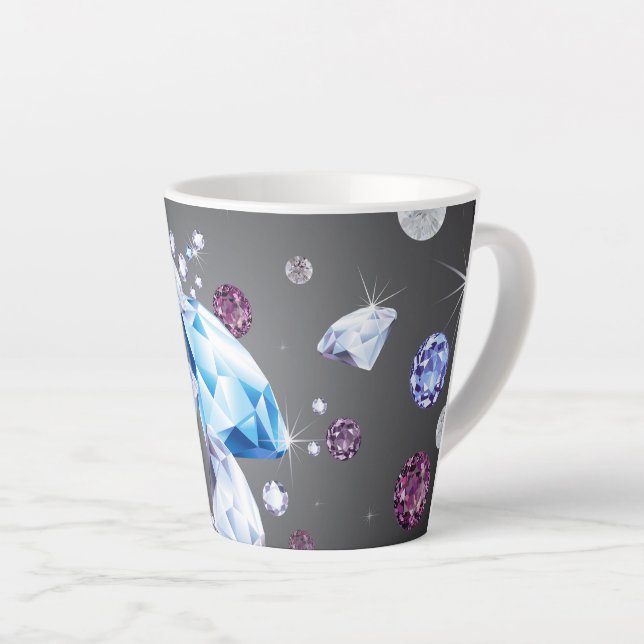 Caneca De Café Latte Diamond Galaxy 5 (Ângulo direito)