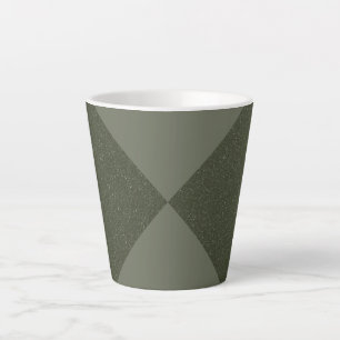 Caneca De Café Latte Diamond Twist Moss Green Latte Mug - Personalizado