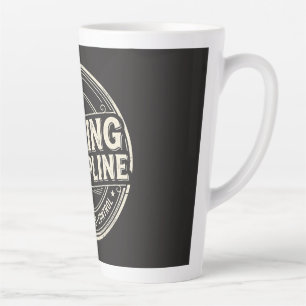 Caneca De Café Latte Disciplina de Boxe Motivação Academia Vintage