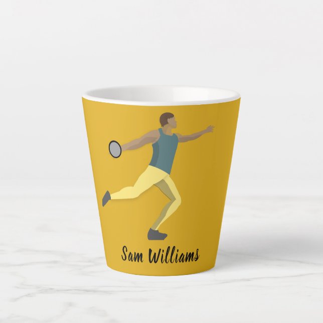 Caneca De Café Latte Discus Thwing (Frente)