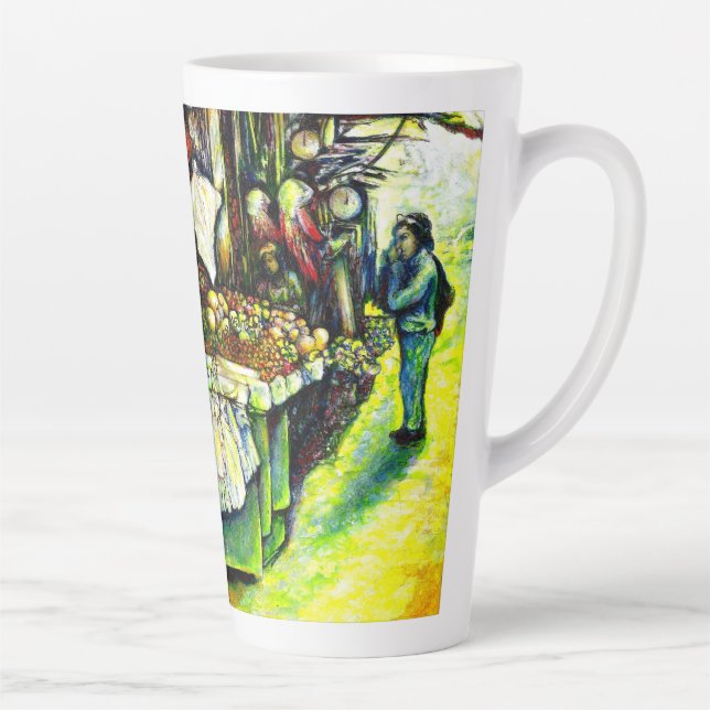 Caneca De Café Latte Disse para engajar toda a ideia (Direita)