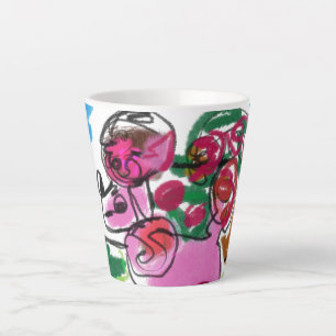 Caneca De Café Latte Divertimento de poodle