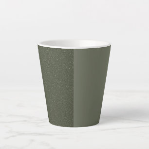 Caneca De Café Latte Dividir a Lata Verde do Moss - Personalizável