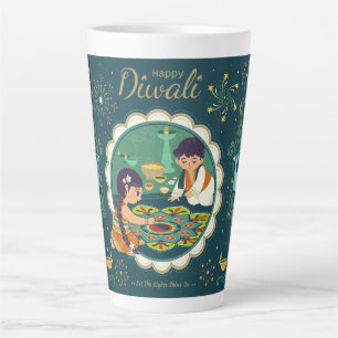Caneca De Café Latte Diwali Latte Mug