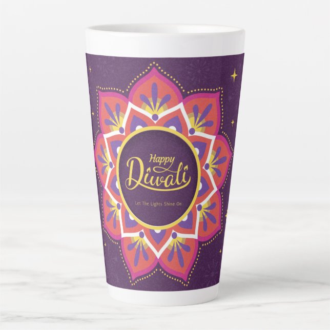 Caneca De Café Latte Diwali Latte Mug (Frente)