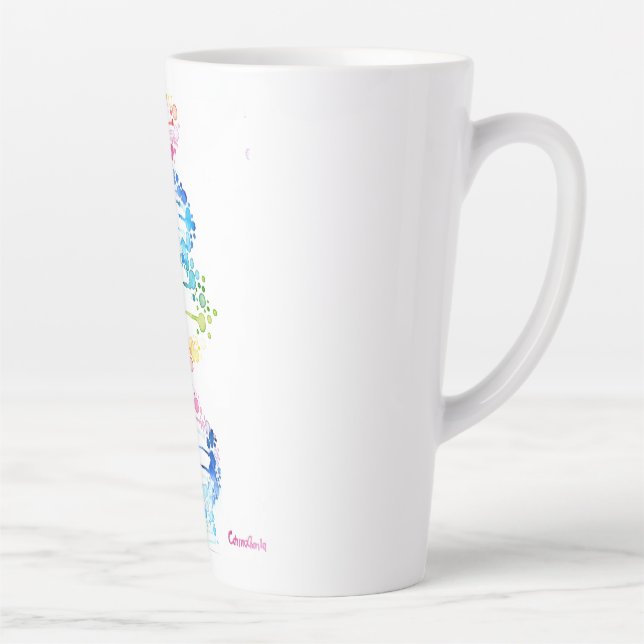 Caneca De Café Latte DNA arco-íris (Direita)