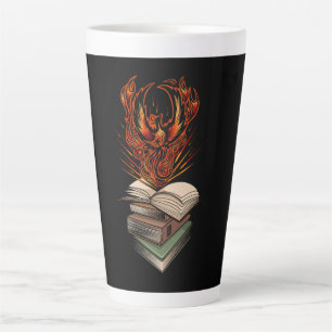 Caneca De Café Latte Do Magneta Do Carro Dos Livros